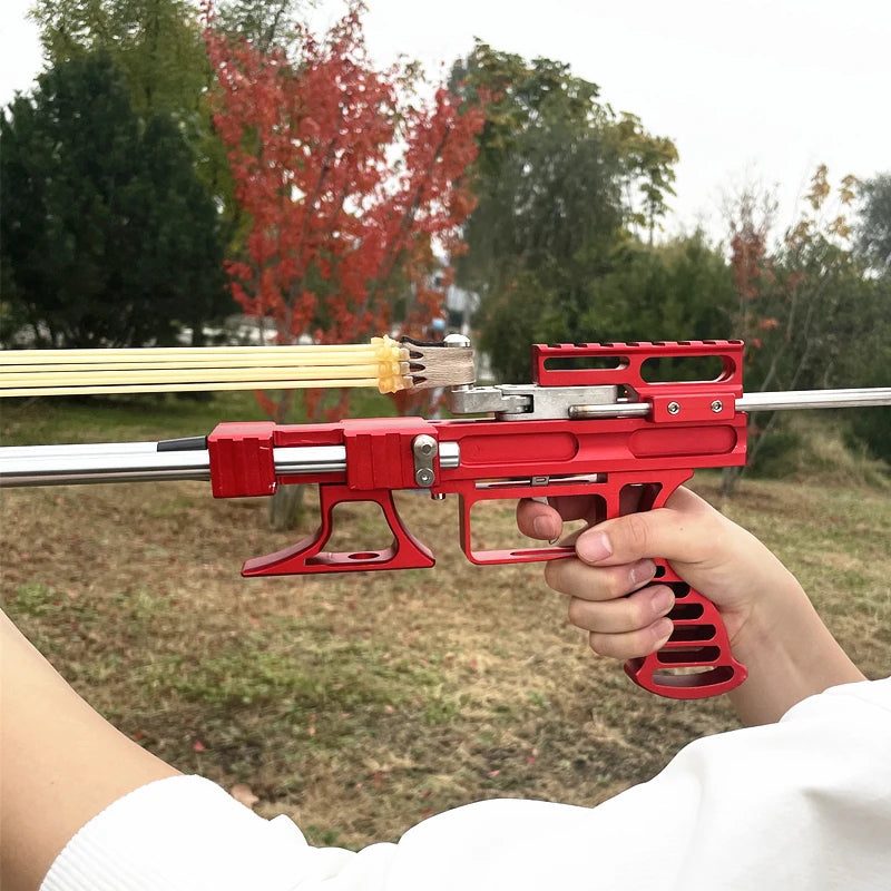 🔥Hot Sale🔥 80LBS Telescopic Long Pole Slingshot Laser 🔥Free shipping🔥