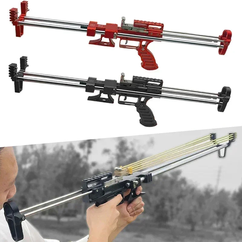 🔥Hot Sale🔥 80LBS Telescopic Long Pole Slingshot Laser 🔥Free shipping🔥