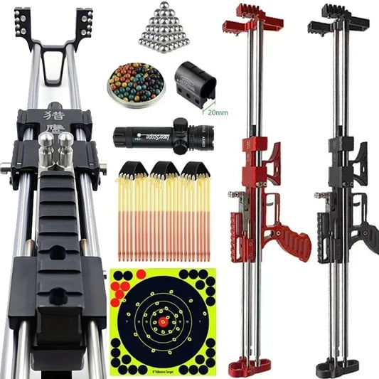 🔥Hot Sale🔥 80LBS Telescopic Long Pole Slingshot Laser 🔥Free shipping🔥