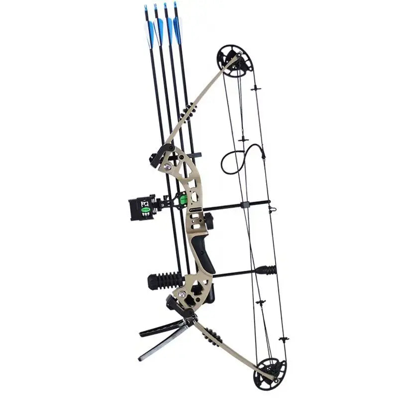 Dual Purpose Steel Ball Composite Bow and Arrow, Adult High-Precision Slingshot