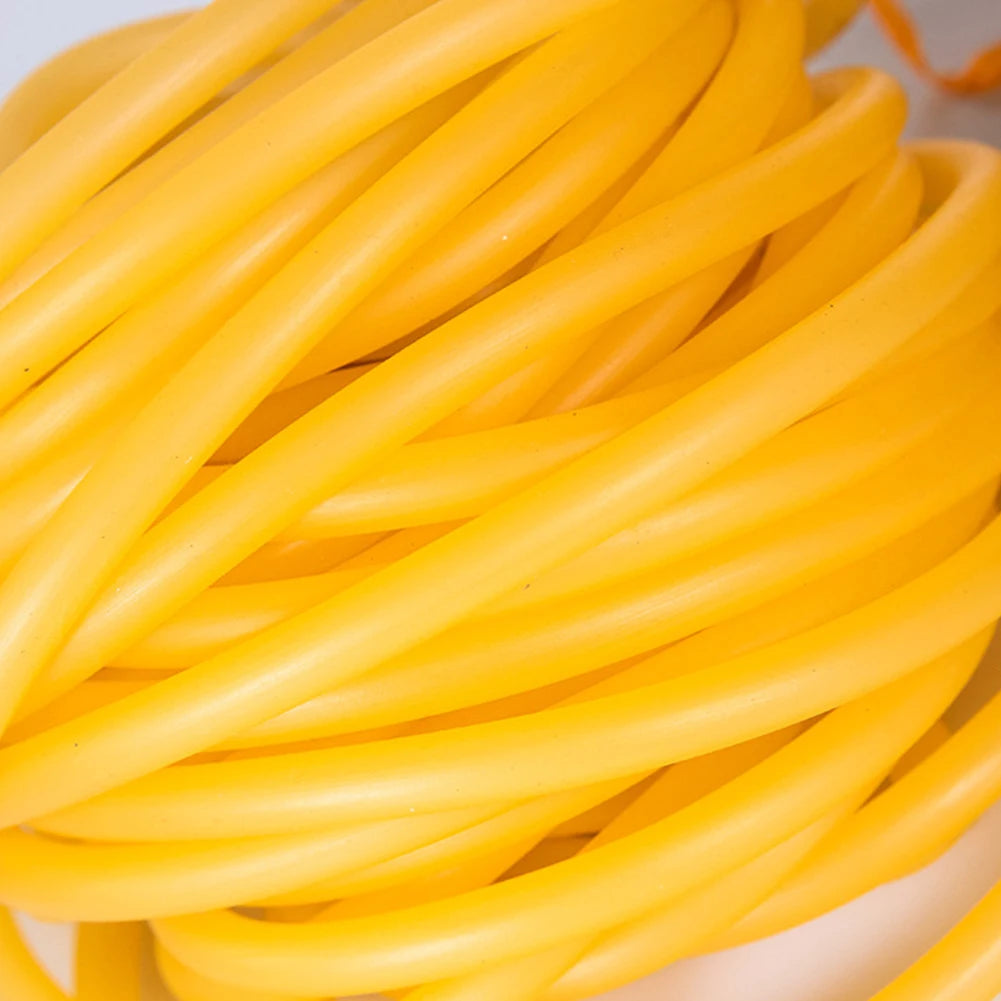 5M Nature Latex Rubber Hoses 3 ~ 9mm Rubber Bands Yellow Slingshot Catapult