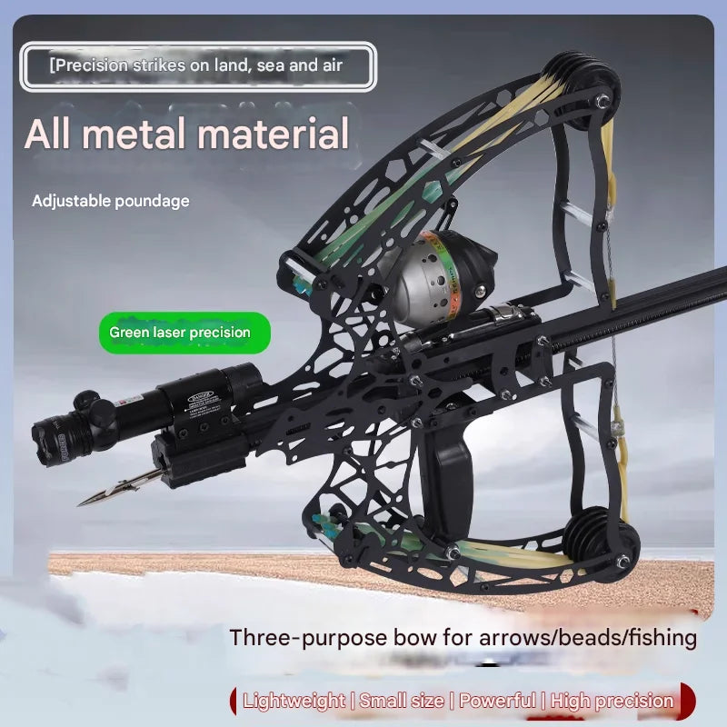 🎁SALE OFF 50%💥Powerful Metal Composite Bow Arrow/Steel Ball Slingshot for Hunting Kit Outdoor