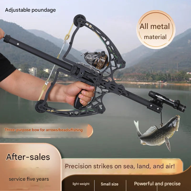 🎁SALE OFF 50%💥Powerful Metal Composite Bow Arrow/Steel Ball Slingshot for Hunting Kit Outdoor