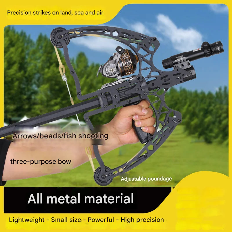 🎁SALE OFF 50%💥Powerful Metal Composite Bow Arrow/Steel Ball Slingshot for Hunting Kit Outdoor