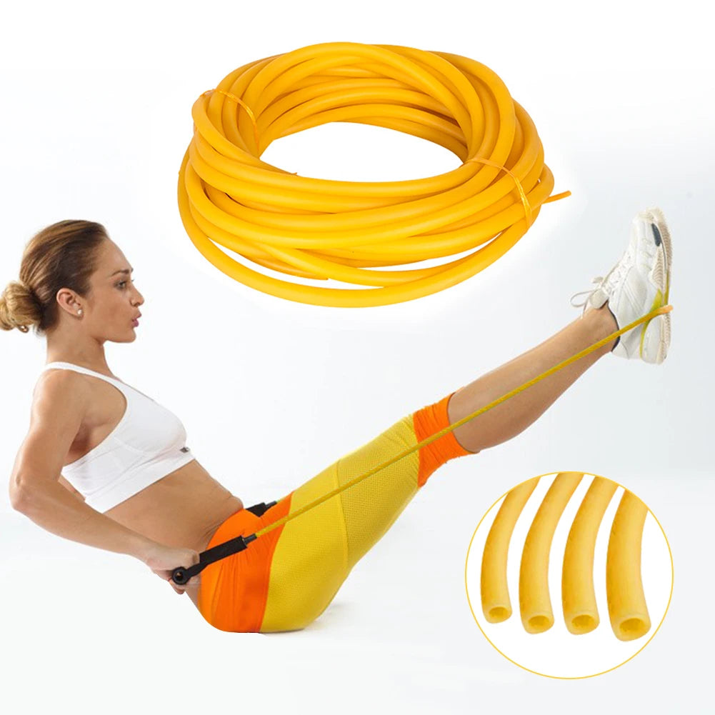 5M Nature Latex Rubber Hoses 3 ~ 9mm Rubber Bands Yellow Slingshot Catapult